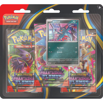 Pokémon: Mega Evolution Phantasmal Flames - 3 Pack Blister