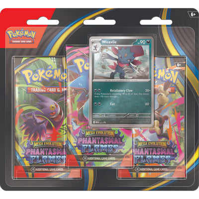 Pokémon: Mega Evolution Phantasmal Flames - 3 Pack Blister