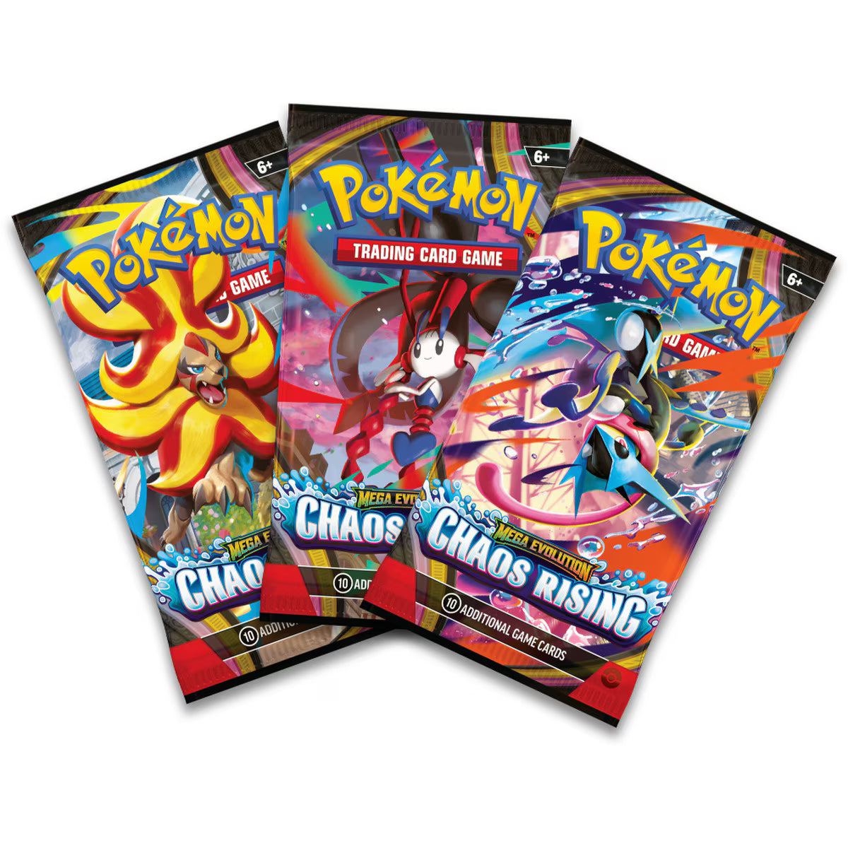 Pokémon TCG: Mega Evolution - Chaos Rising: 3-Pack Blister