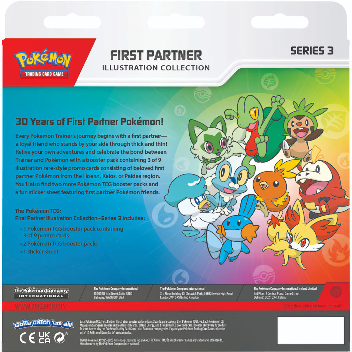 Pokémon TCG: First Partner Illustration Collection - Series 3 (2026)