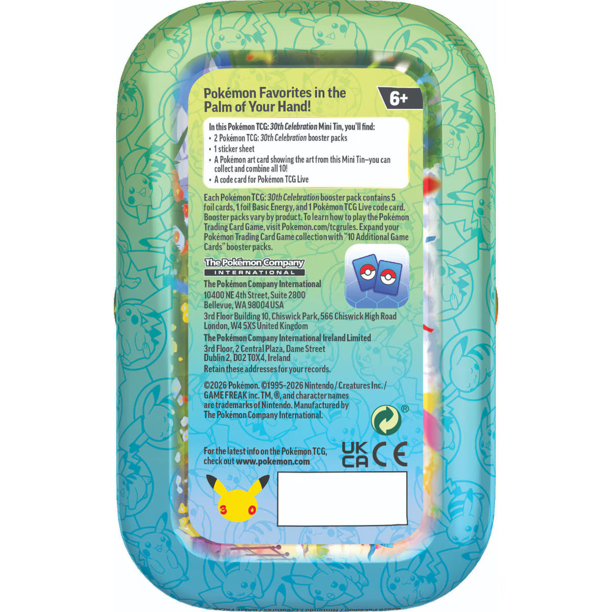 Pokémon TCG: 30th Celebration - Mini Tin