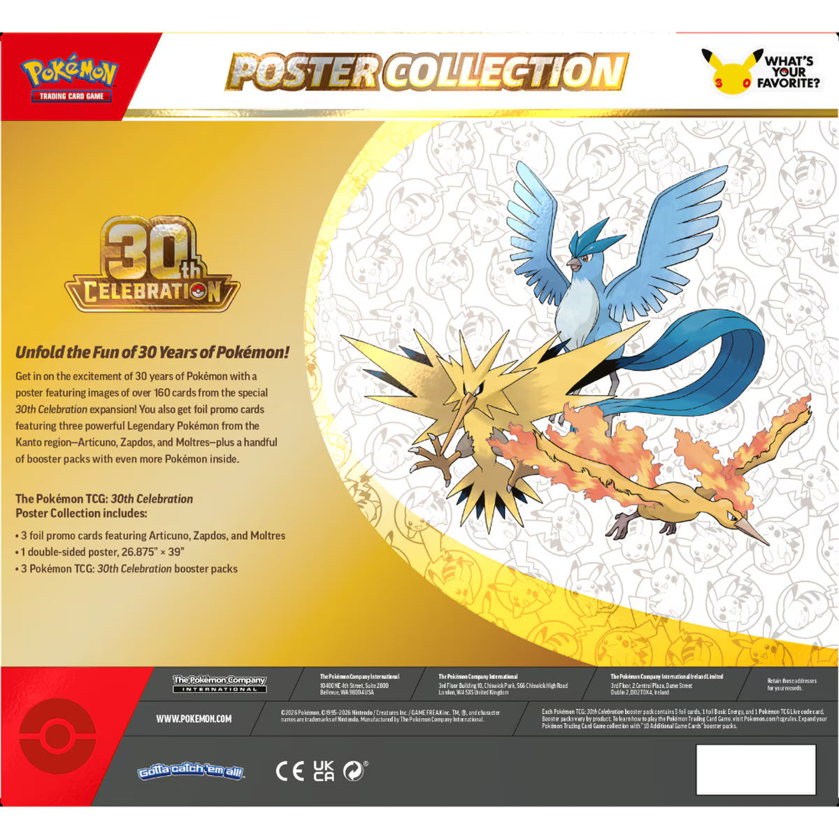 Pokémon TCG: 30th Celebration - Poster Collection