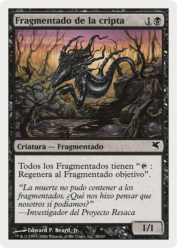 Crypt Sliver (Spanish) - "Fragmentado de la cripta" (PSAL-D29) - Salvat 2005