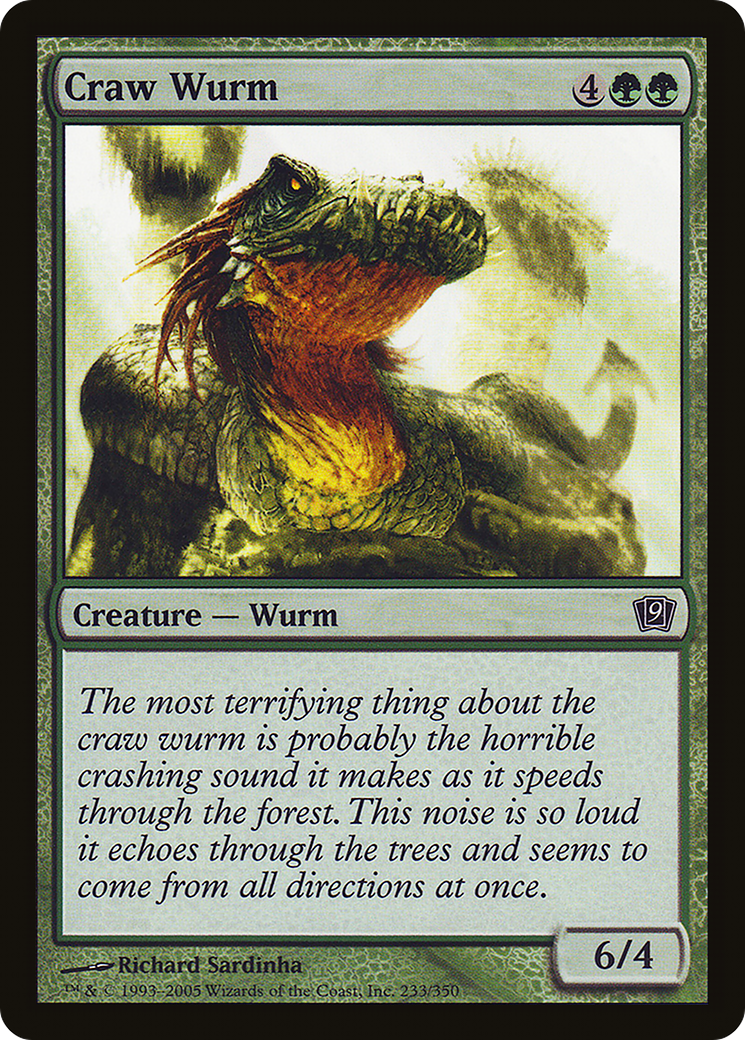 Craw Wurm (9ED-233) - 9th Edition