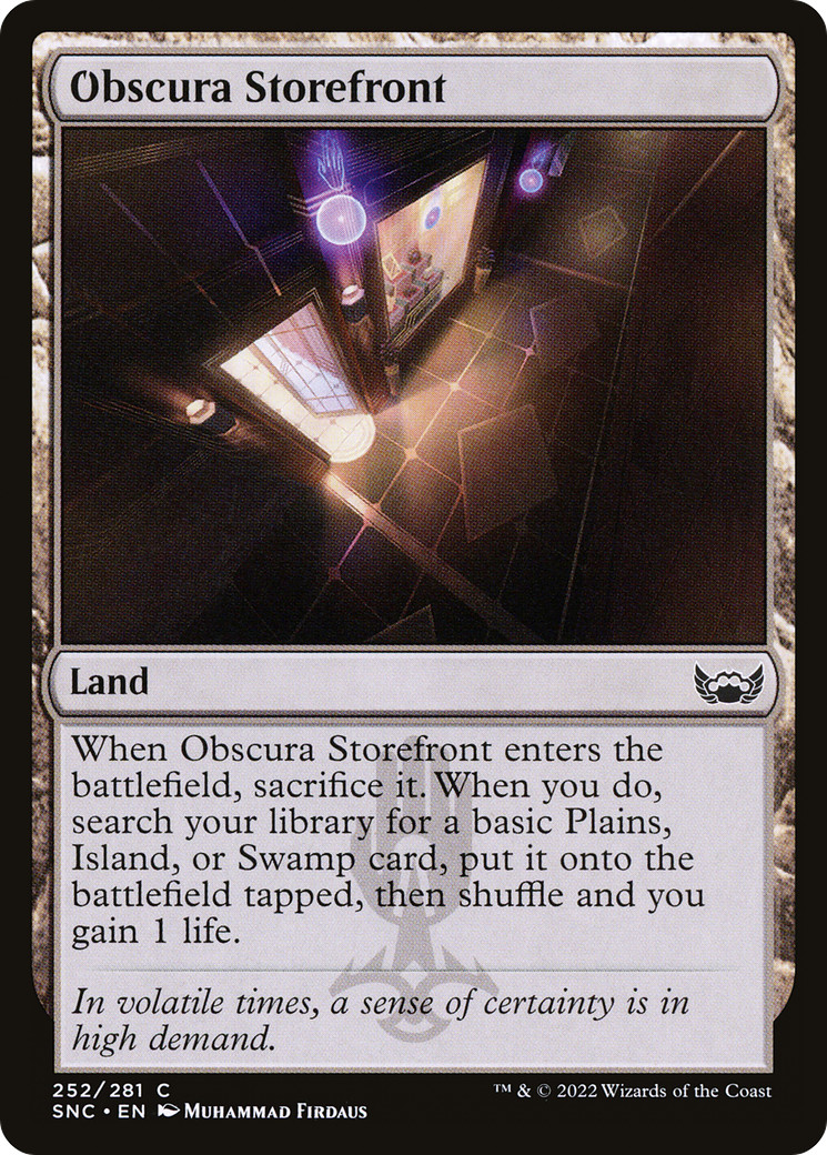 Obscura Storefront (SNC-252) - Streets of New Capenna Foil