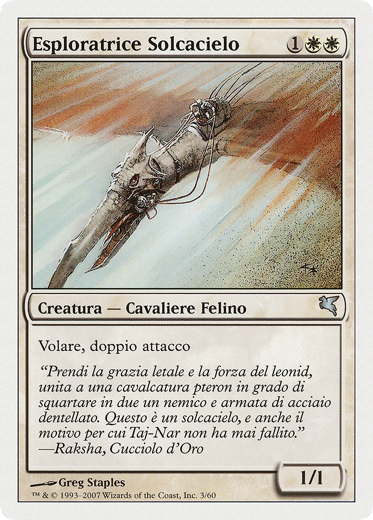 Skyhunter Skirmisher (Italian) - "Esploratrice Solcacielo" (L3) (PSAL-0L3) - Salvat 2005