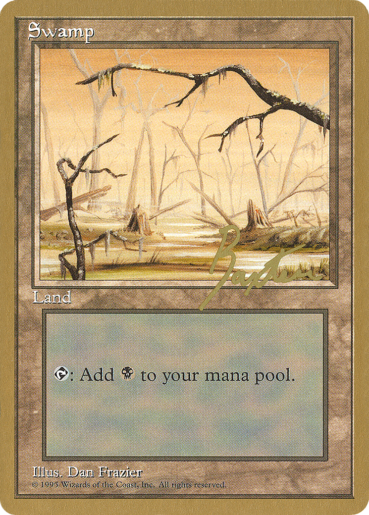 Swamp (A) - 1996 George Baxter (4ED) (WCD-) - Pro Tour Collector Set