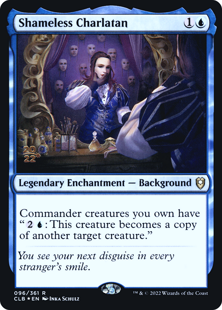 Shameless Charlatan (PRE-096) - Battle for Baldur's Gate Promos Foil