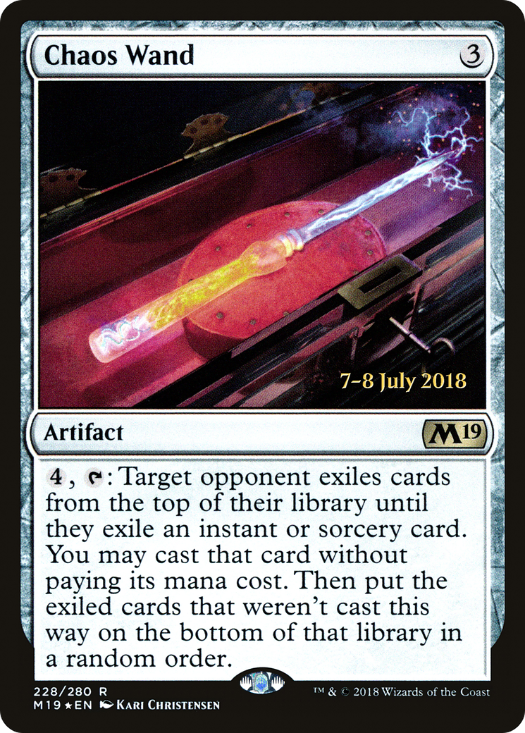 Chaos Wand (PRE-228) - Core Set 2019 Promos Foil