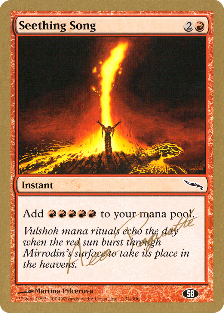 Seething Song - 2004 Aeo Paquette (MRD) (SB) (WCD-) - World Championship Decks 2004