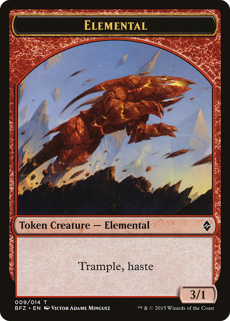 Elemental Token (009) (BFZ-009) - Battle for Zendikar Tokens