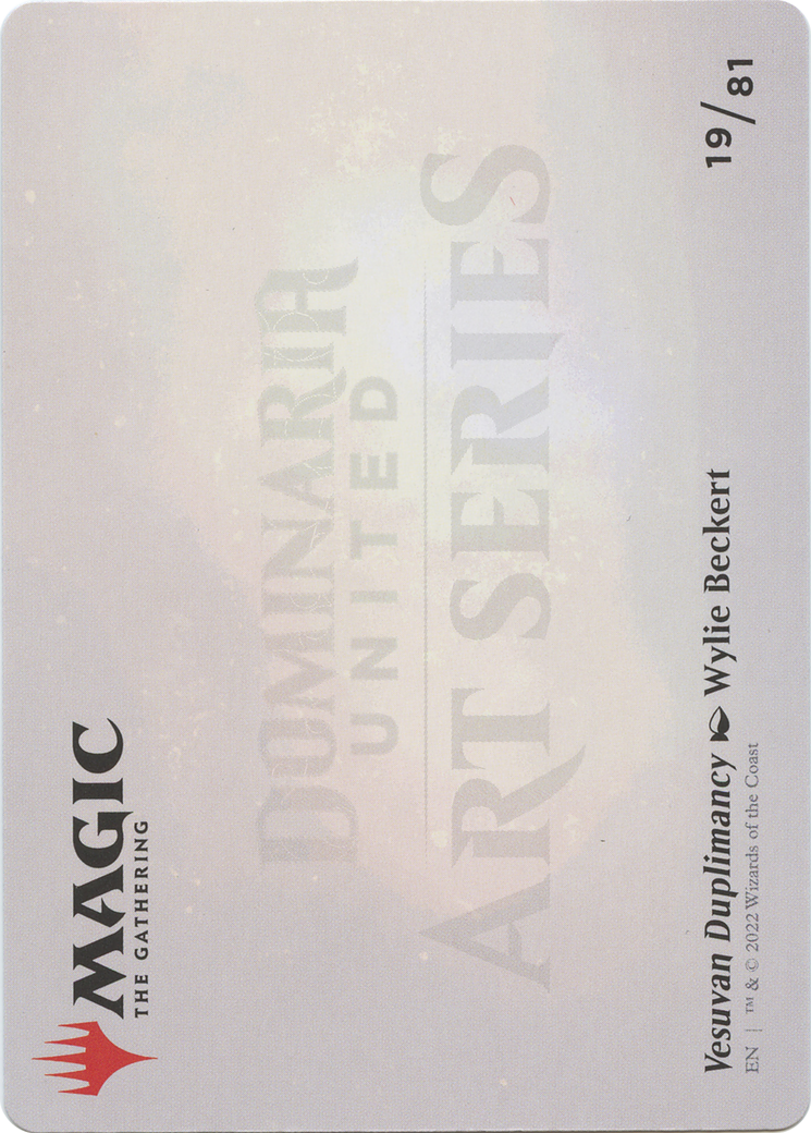 Vesuvan Duplimancy // Vesuvan Duplimancy (ADMU-019) - Dominaria United Art Series (Borderless) Foil