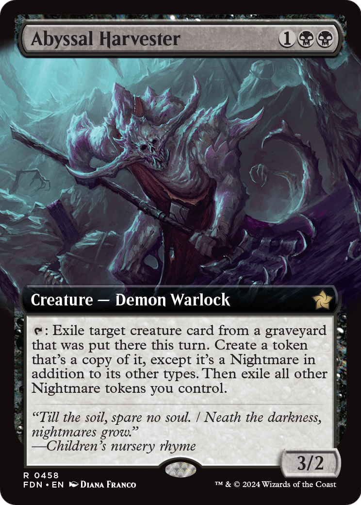 Abyssal Harvester (Extended Art) (FDN-458) - Foundations: (Extended Art)