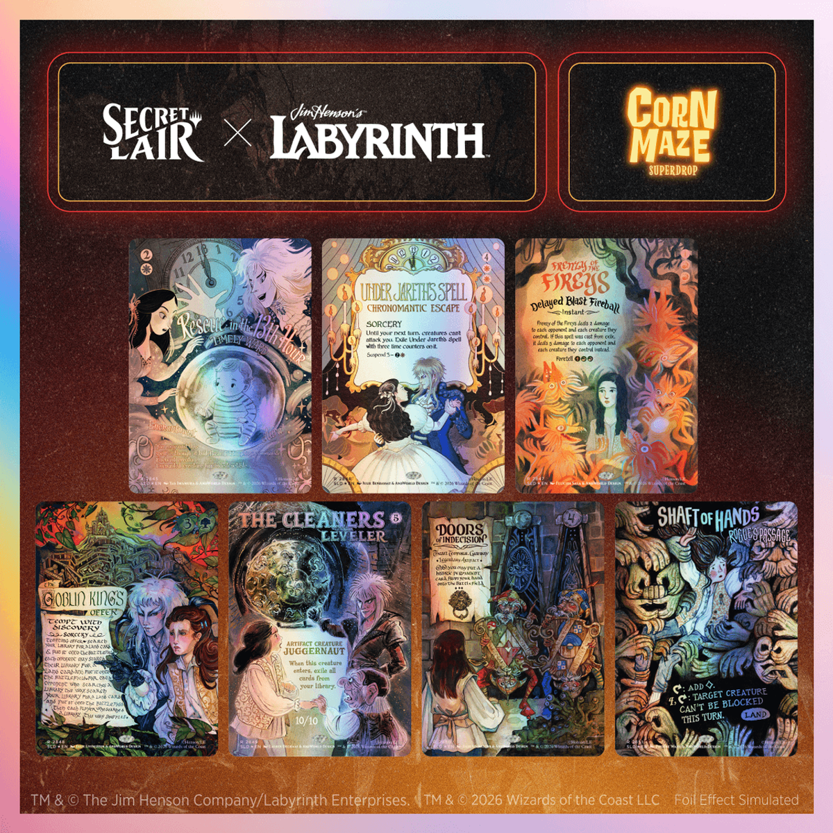 Secret Lair x Jim Henson’s Labyrinth: Through the Labyrinth Foil Edition