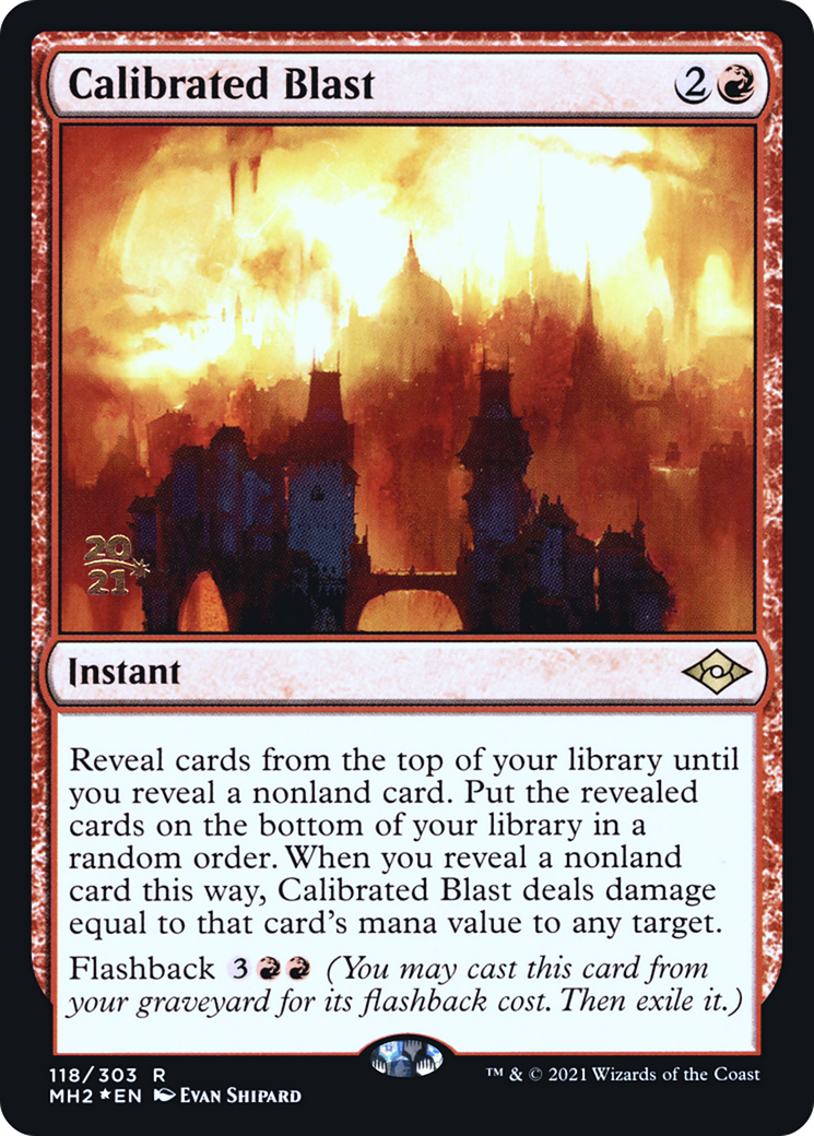 Calibrated Blast (PRE-118) - Modern Horizons 2 Promos Foil