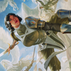 Resolute Reinforcements // Resolute Reinforcements (ADMU-013) - Dominaria United Art Series (Borderless) Foil
