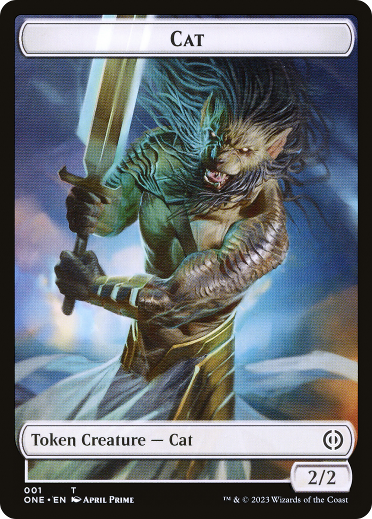 Cat (TONE-001) - Phyrexia: All Will Be One Tokens