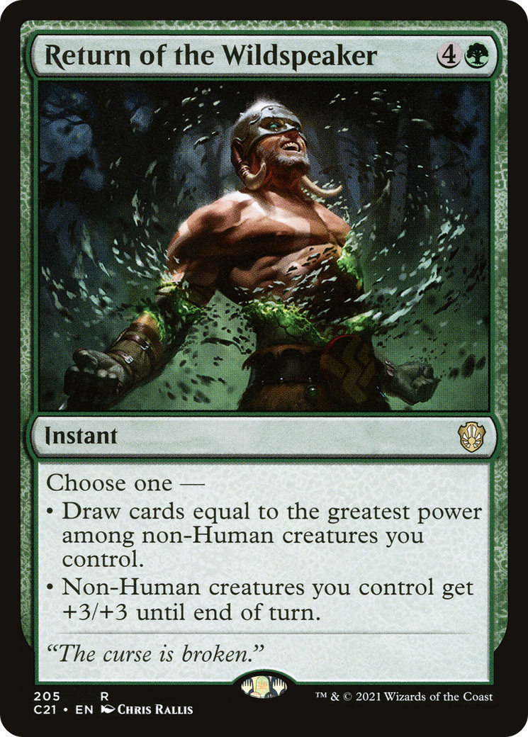 Return of the Wildspeaker (C21-205) - Commander 2021