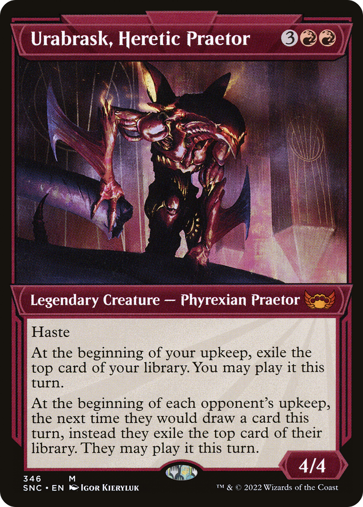 Urabrask, Heretic Praetor (Showcase) (SNC-346) - Streets of New Capenna: (Showcase) Foil