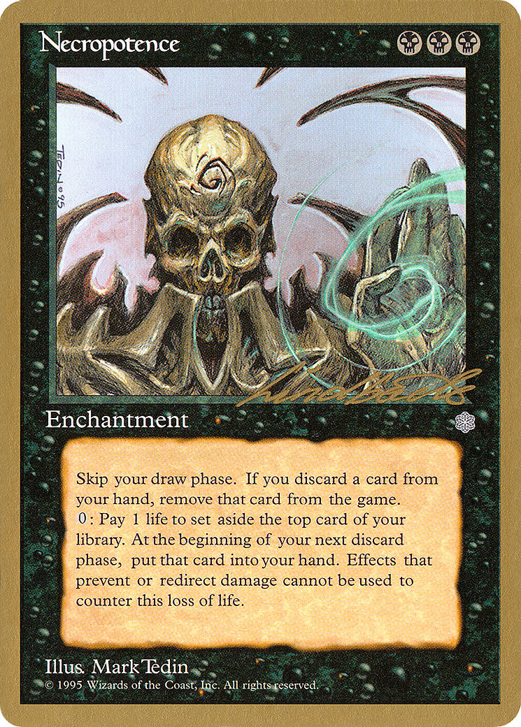 Necropotence - 1996 Leon Lindback (ICE) (WCD-) - Pro Tour Collector Set