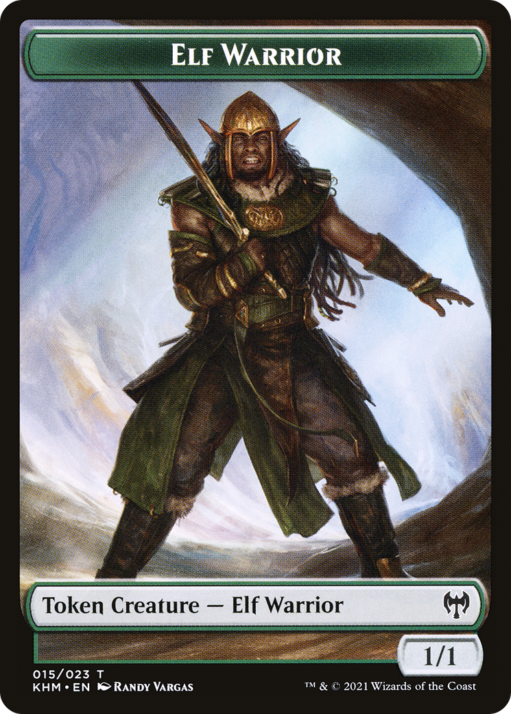 Elf Warrior (TKHM-015) - Kaldheim Tokens Foil