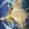 Heron-Blessed Geist // Heron-Blessed Geist (AVOW-013) - Crimson Vow Art Series (Borderless) Foil