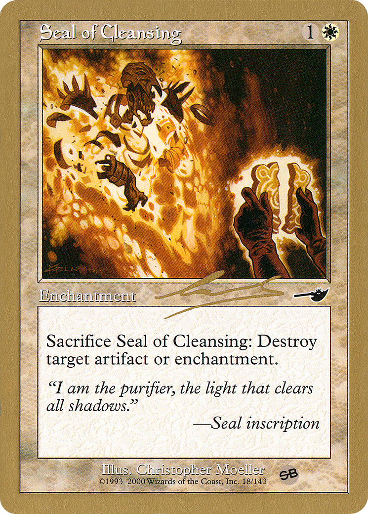 Seal of Cleansing - 2000 Nicolas Labarre (NMS) (SB) (WCD-) - World Championship Decks 2000