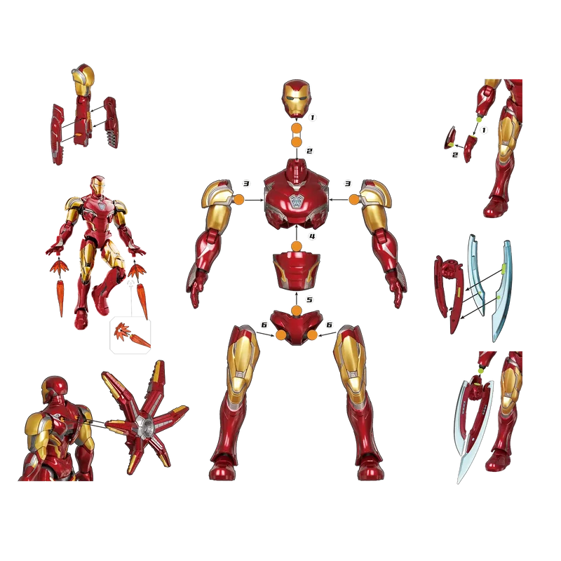 Blokees: Marvel - Infinity Saga Champion Class 01 Iron Man MK85 Model Kit