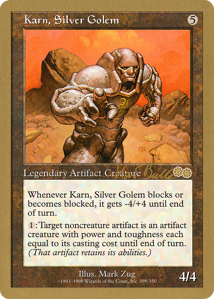 Karn, Silver Golem - 1999 Kai Budde (USG) (WCD-) - World Championship Decks 1999