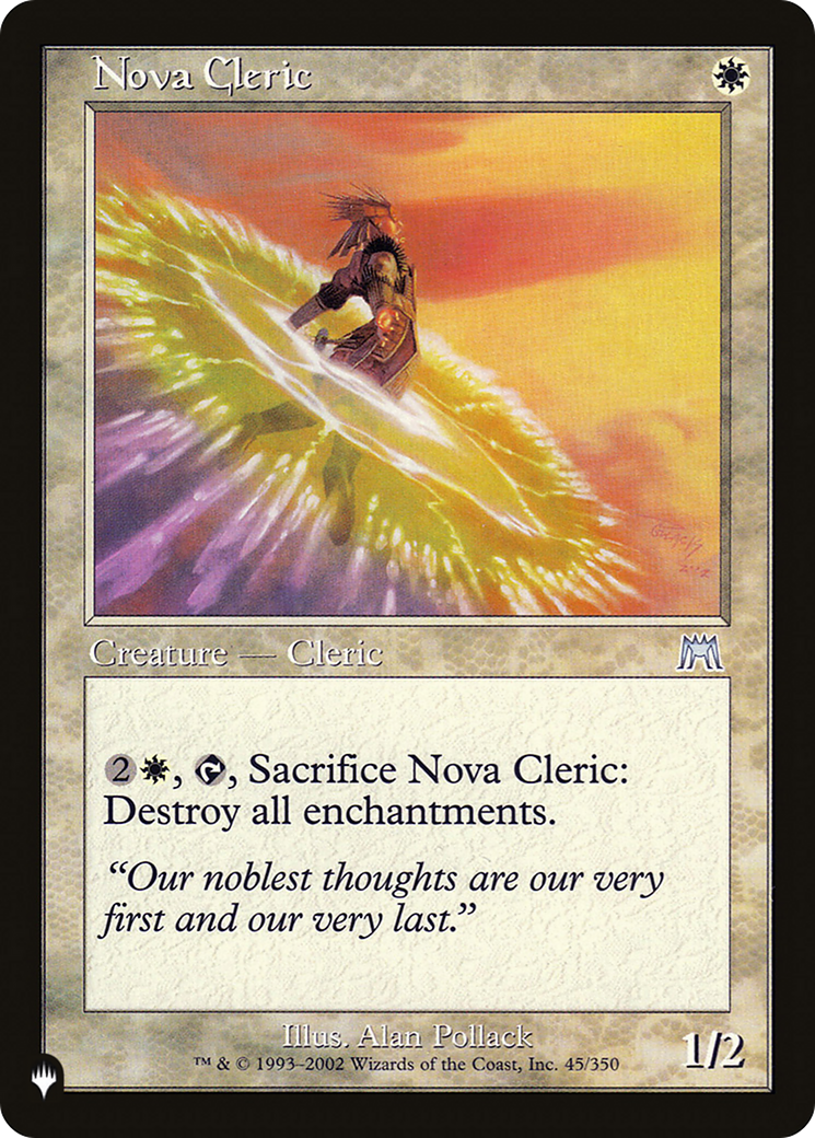 Nova Cleric (LIST-ONS-45) - The List