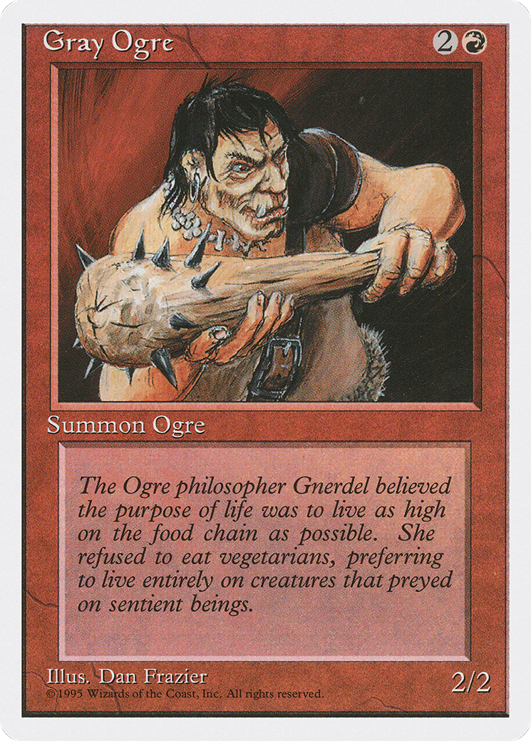 Gray Ogre (4ED-) - Fourth Edition
