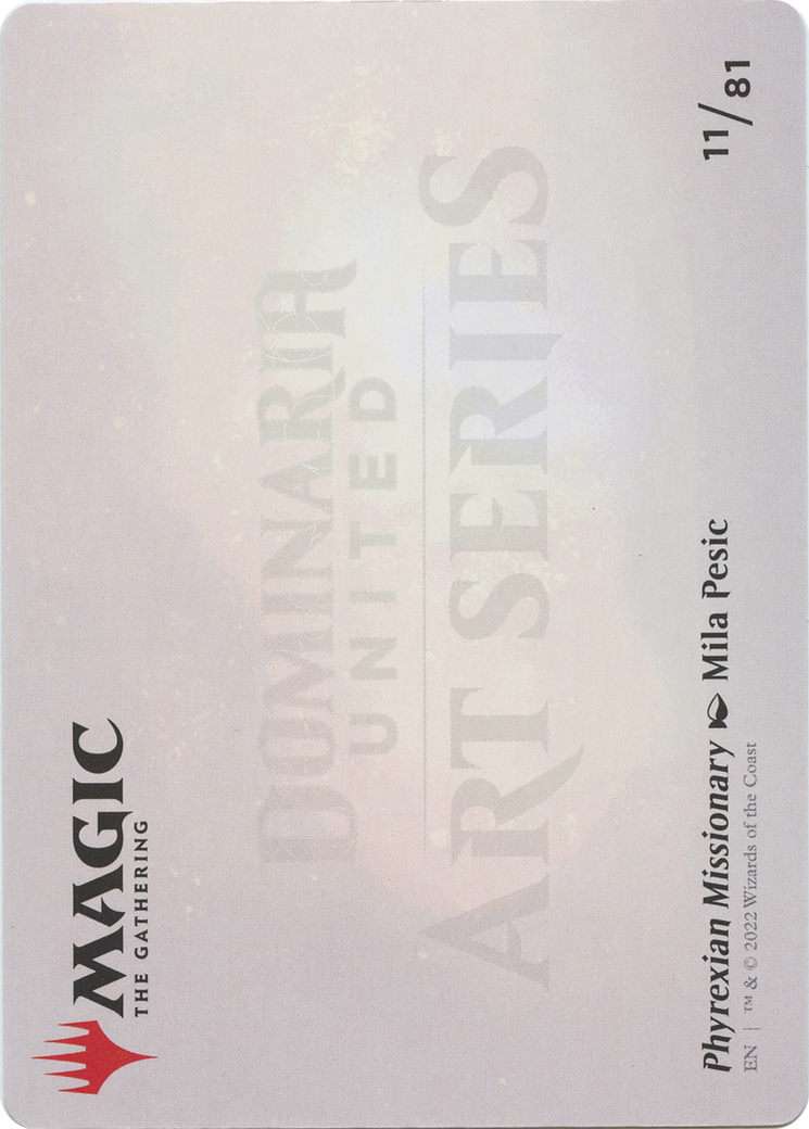 Phyrexian Missionary // Phyrexian Missionary (ADMU-011) - Dominaria United Art Series (Borderless) Foil