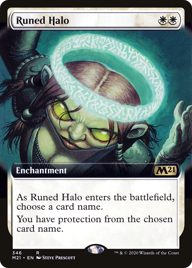 Runed Halo (Extended Art) (M21-346) - Core Set 2021: (Extended Art)