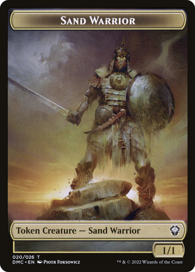 Sand Warrior (TDMU-020) - Dominaria United Tokens Foil