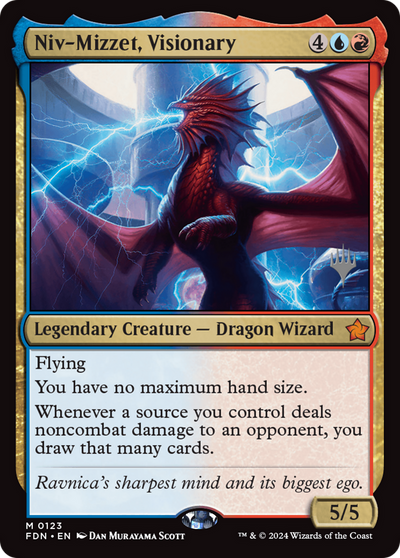 Niv-Mizzet, Visionary (PPDSK-123) - Foundations Promos