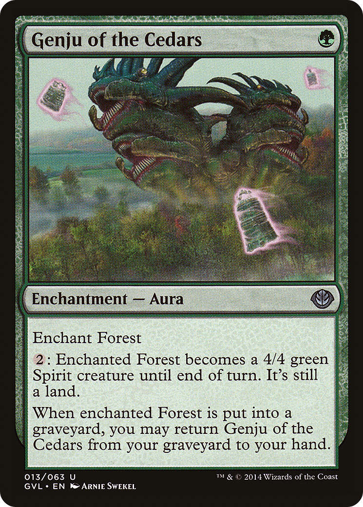 Genju of the Cedars (DD3-) - Duel Decks Anthology: Garruk vs. Liliana