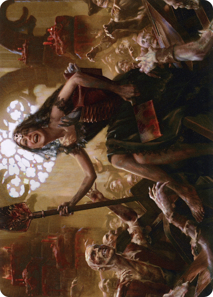 Gisa, Glorious Resurrector // Gisa, Glorious Resurrector (AMID-035) - Midnight Hunt Art Series (Borderless) Foil