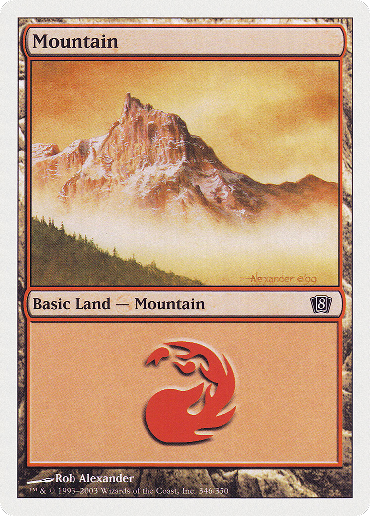 Mountain (346) (8ED-346) - 8th Edition