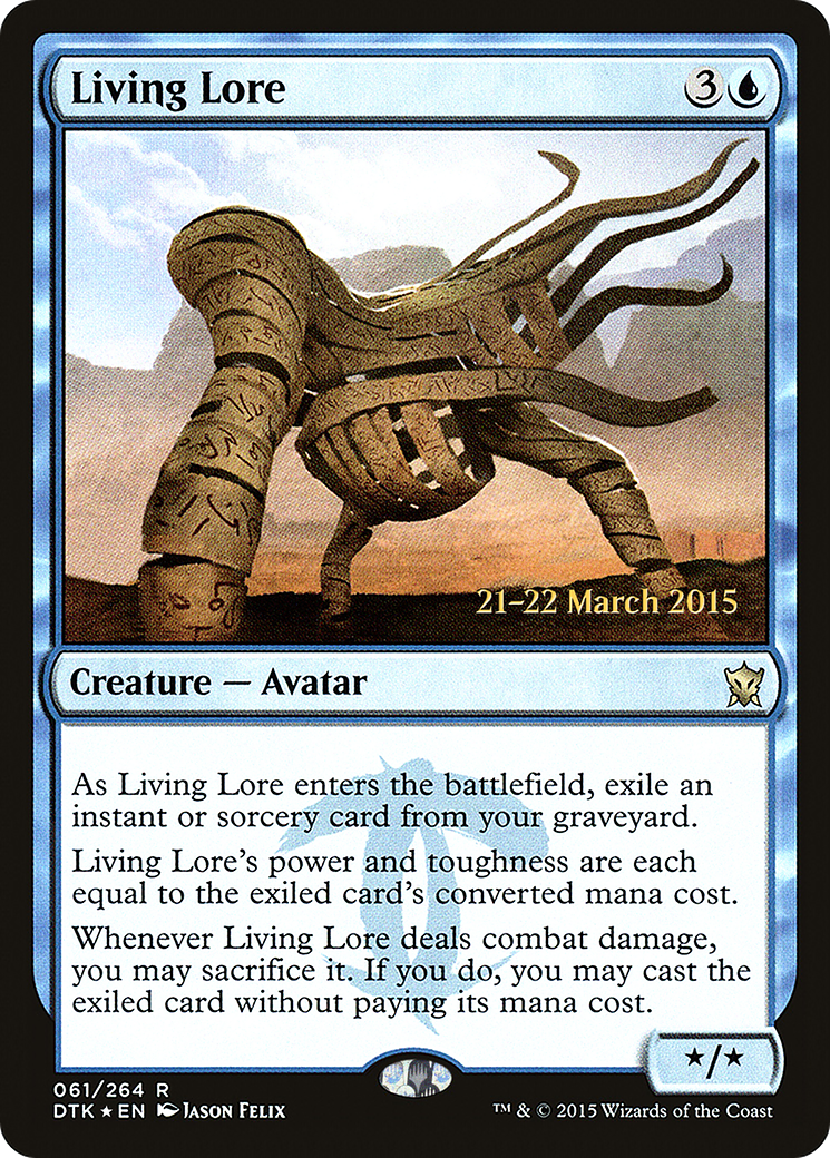 Living Lore (PRE-061) - Dragons of Tarkir Promos Foil