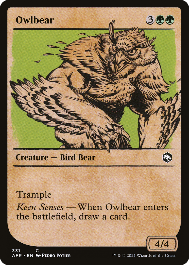 Owlbear (Showcase) (AFR-331) - Adventures in the Forgotten Realms: (Showcase)