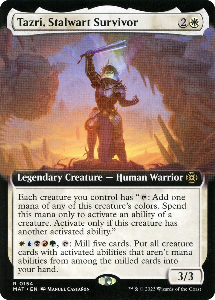 Tazri, Stalwart Survivor (Extended Art) (MAT-154) - March of the Machine: The Aftermath: (Extended Art)