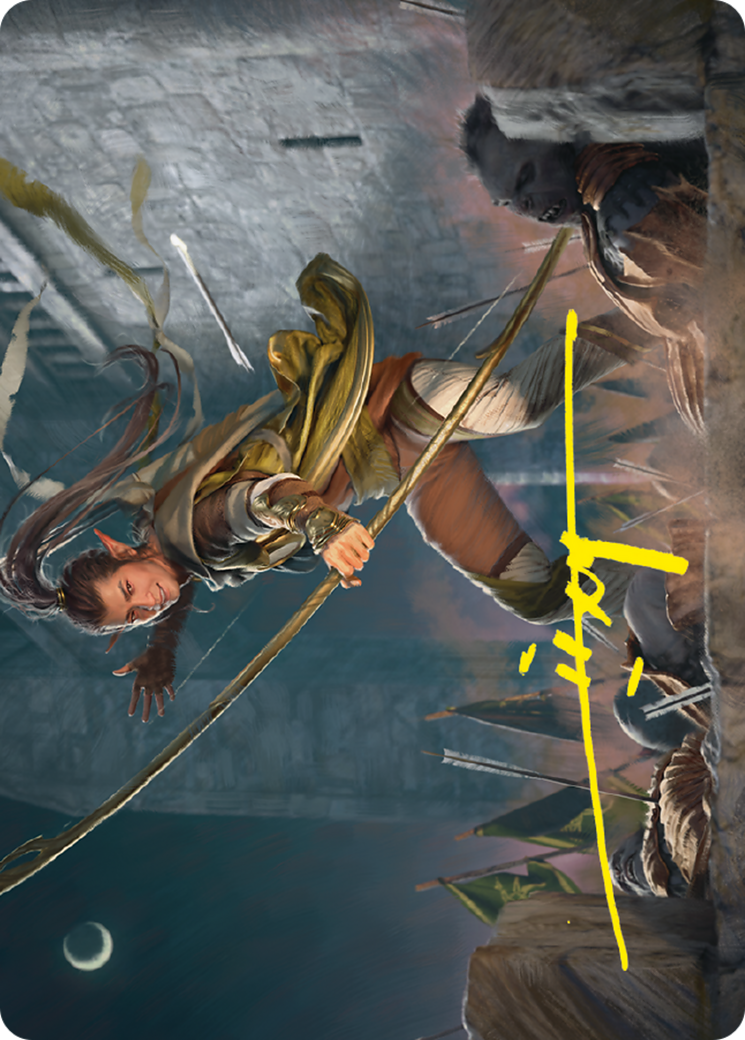 Legolas, Counter of Kills // Legolas, Counter of Kills (ALTR-017) - Tales of Middle-earth Art Series (Borderless) Foil