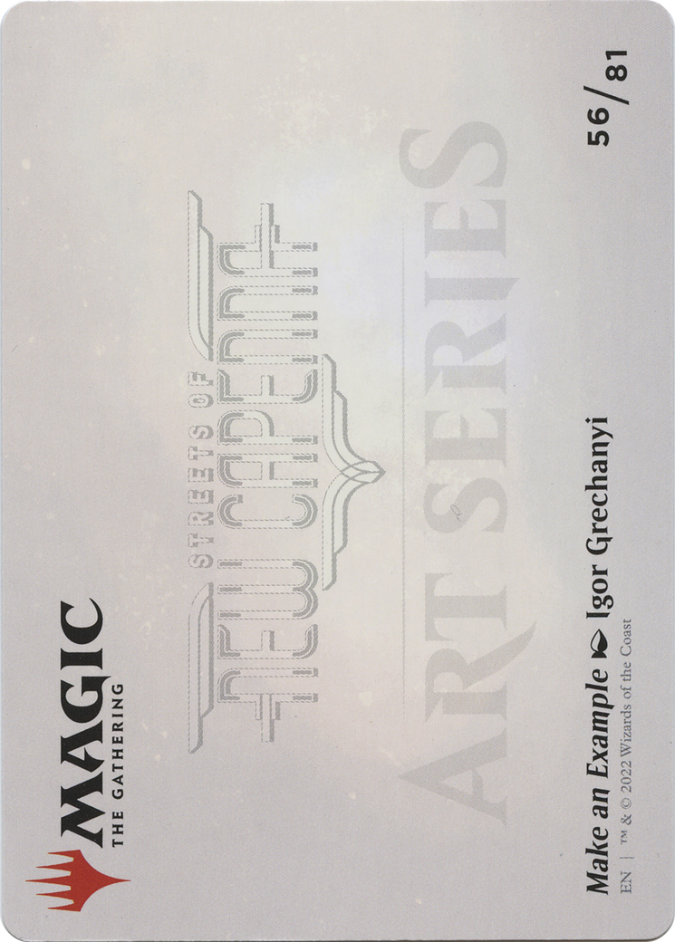 Make an Example // Make an Example (ASNC-056) - New Capenna Art Series (Borderless)
