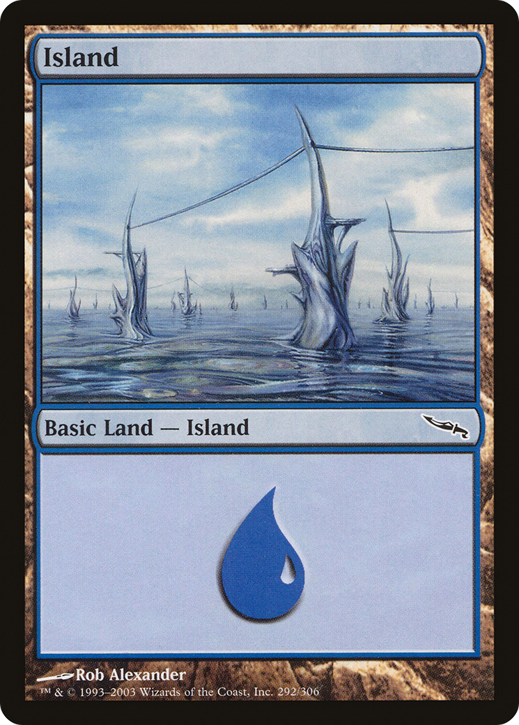 Island (292) (MRD-292) - Mirrodin Foil