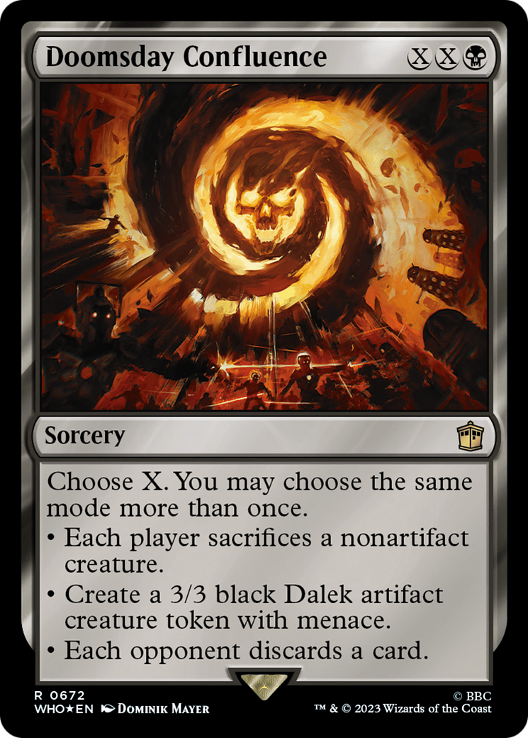 Doomsday Confluence (Surge Foil) (WHO-672) - Doctor Who Foil