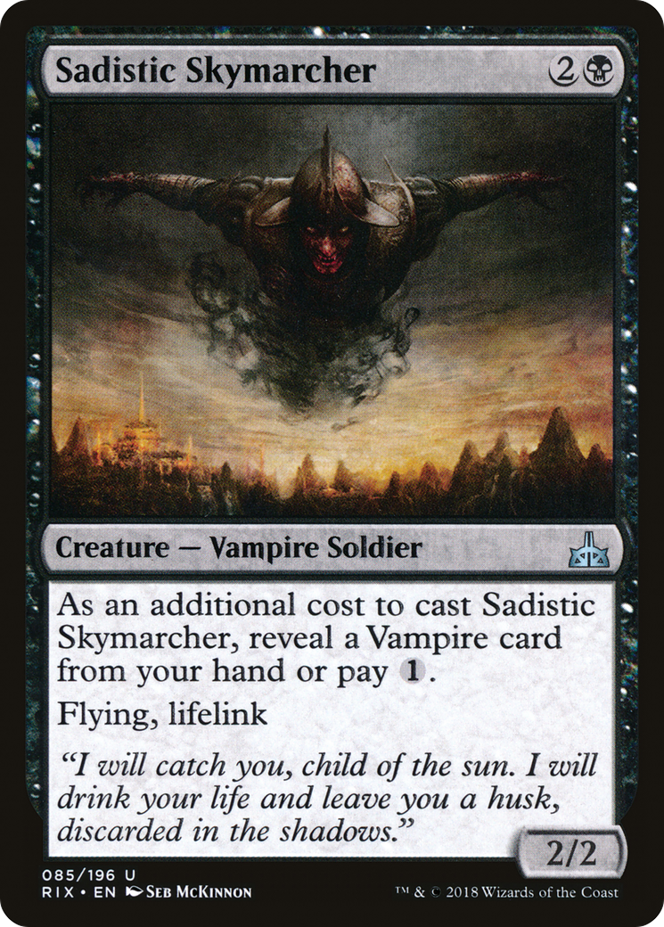 Sadistic Skymarcher (RIX-085) - Rivals of Ixalan Foil