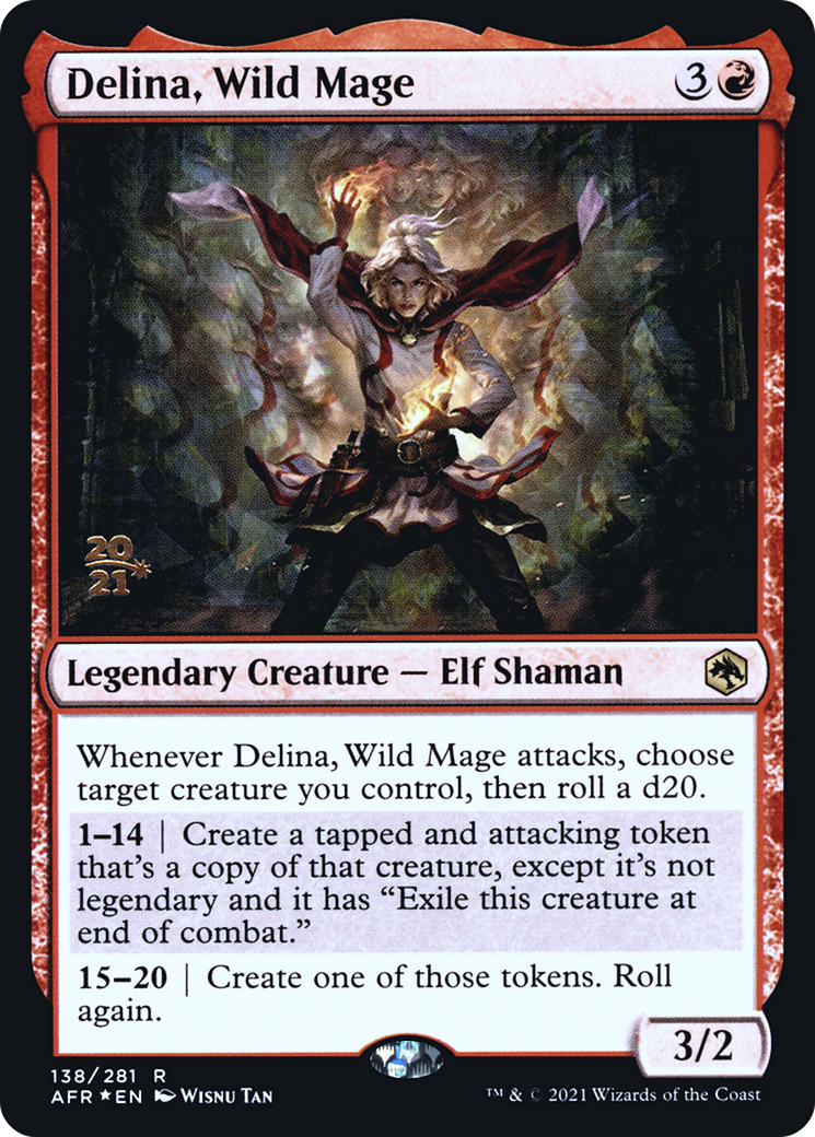 Delina, Wild Mage (PRE-138) - Adventures in the Forgotten Realms Promos Foil