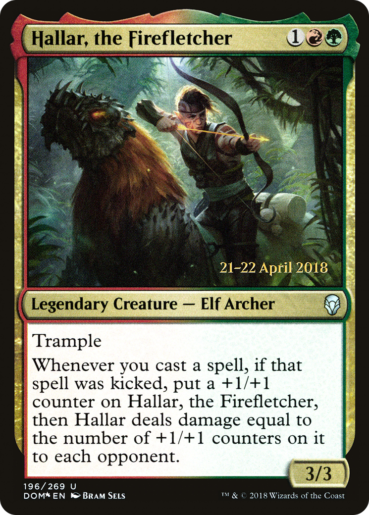 Hallar, the Firefletcher (PRE-196) - Dominaria Promos Foil