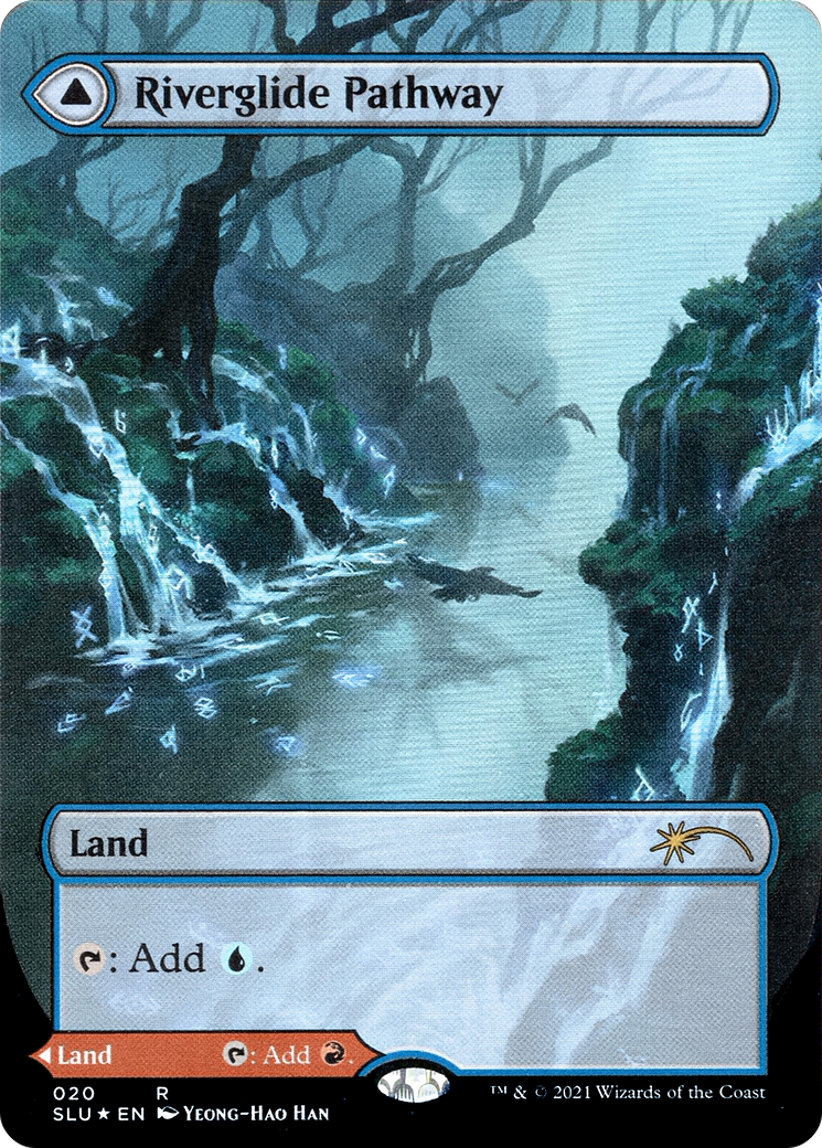 Riverglide Pathway (Borderless) (SLU-020) - Secret Lair: Ultimate Edition: (Showcase) (Borderless) Foil