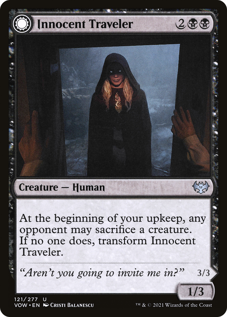 Innocent Traveler (VOW-121) - Innistrad: Crimson Vow: (Double Faced Transform)